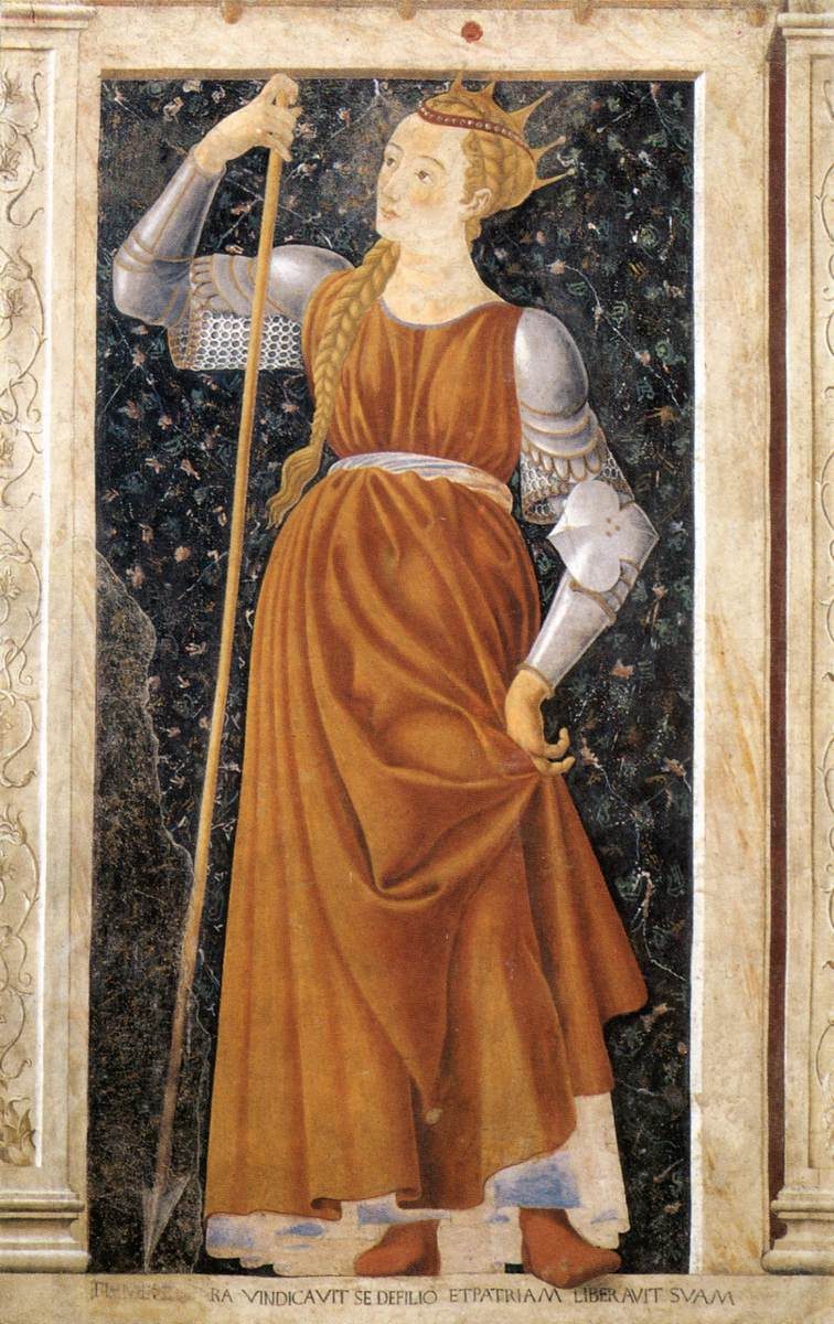 Tomyris, queen of the Massagetae, who ruled the lands across the river Cyrus meant to swallow next.